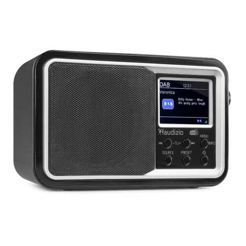 Audizio Anzio DAB+ FM rádió Bluetooth-al, fekete