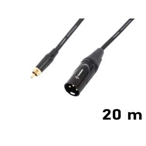 Thunder CX52-20m RCA - XLR jelkábel, 20 méter hosszú, professzionális hangkábel - RCA kábel
