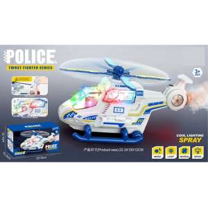 Rendőrségi Helikopter Játék - Fényekkel és Hangokkal - 21 cm