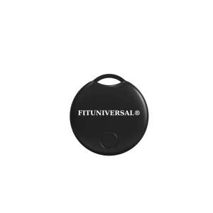 FITUNIVERSAL® GPS Tracker, black, round, keychain - Tracking