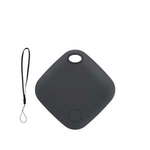 Black GPS Tracker with Lanyard, compatible with Find My Apple, for kids and pets - Tracking
