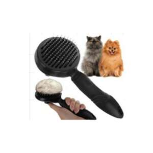 Schwarze Tierpflegebürste für Katzen und Hunde, entfernt lose Haare - Bürste, Schermaschine, Schere, Krallenschneider für Haustiere