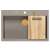 Zlewozmywak granitowy MARC 110 WORKSTATION Beige z deską do krojenia