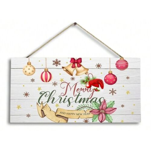 Karácsonyi fali/ajtó dísztábla, Jingle Bells - Díszek, kis harangok, nagy 145076713