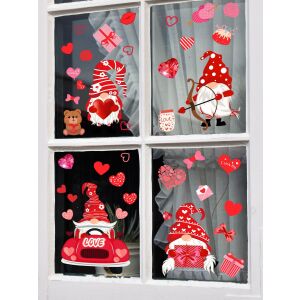 Karácsonyi öntapadós ablakmatrica, falmatrica, Vanco-Up - Karácsonyi szerelmes manók 2 145029315 - Ablakmatrica