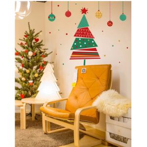Karácsonyi öntapadós ablakmatrica, falmatrica, Vanco-Up - Karácsonyfa, díszek 145029303 - Ablakmatrica