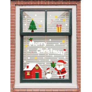 Karácsonyi sztatikus ablakmatrica, Vanco-Up - Mikulás, ajándékok 145029291 - Ablakmatrica