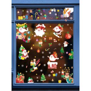 Karácsonyi sztatikus ablakmatrica, Vanco-Up - Télapók, karácsonyfák 145029307 - Ablakmatrica