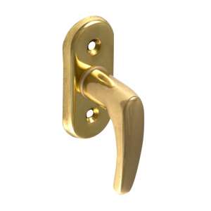 Brass window handle, Viola Réz "L" shape, gold finish - Open shutter