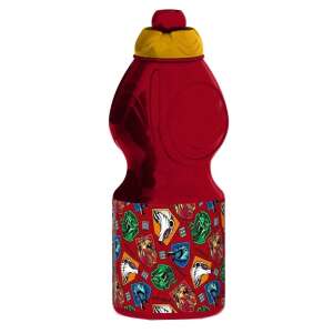 Harry-Potter-Trinkflasche, rot mit den Wappen der Hogwarts-Häuser - Füttern