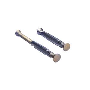 Set of 2 security screws for door handles, prevents removal from the outside, copper color - Fastener