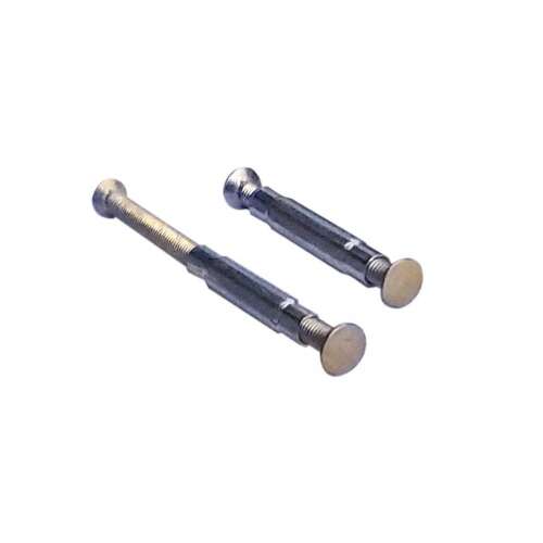 Set of 2 security screws for door handles, prevents removal from the outside, copper color