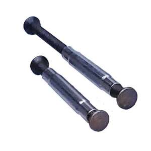 Set of 2 security screws for door handles, prevents removal from the outside, antique finish - Fastener