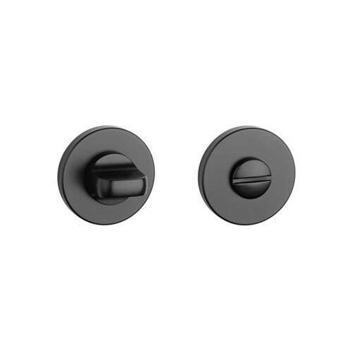 Aprile Körrozetta APRILE R SLIM 7MM BK - Fekete WC 4X4 black door handle set