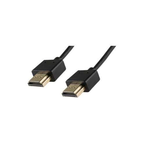 HDS 2 HDMI kábel, 2 méter, fekete, aranyozott csatlakozókkal