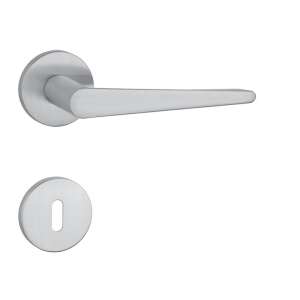 Aprile ARNICA Körrozettás R SLIM 7MM MSC - Szatén króm BB door handle, satin chrome finish - Aprile