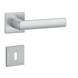 Aprile HOSTA Négyzetrozettás Q SLIM 7MM MSC - Szatén króm BB door handle, satin chrome finish - Aprile