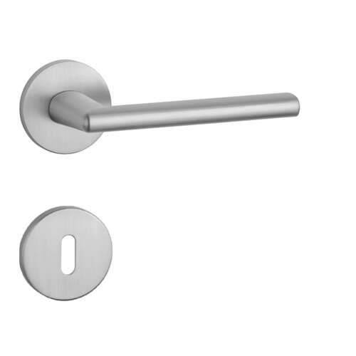 Aprile KALMIA Körrozettás R SLIM 7MM MSC Satin Chrome Door Handle, Door Knob, Interior Door Hardware