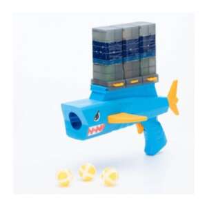 Célba lövő fegyver, céltáblával és tapadó korongos labdákkal