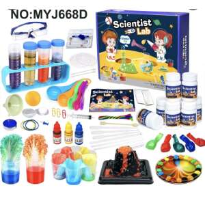 Tudományos készletek gyerekeknek, 70 laboratóriumi kísérlet, Oktatási tudományos készlet, Játék laboratóriumi szemüveggel 8 éves kortól