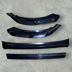 Zestaw 4 przedłużeń zderzaka przedniego Ford Courier 2018, czarny błyszczący, AutoVision - Zderzak