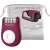 Epilator Rowenta Easy Touch, czerwony, z akcesoriami, w tym torba do przechowywania, szczotka do czyszczenia i nasadka