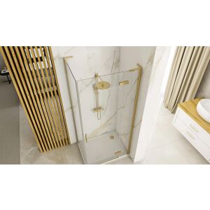 Душ кабина REA Hugo 100x80 Gold Brush 128088740
