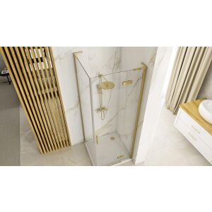 Душ кабина REA Hugo 80x80 Gold Brush 128088731