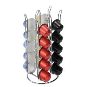 Ilsa 129800 coffee capsule holder stand, chrome, 20 capsules - Coffee Capsule Holder & Stand
