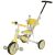TRIKE FIX V4 tricycle with adjustable push bar, yellow-grey