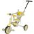 TRIKE FIX V4 tricycle with parent steering, yellow-grey