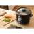 Sencor SRM 1001BK rice cooker, black, being used to cook rice for sushi