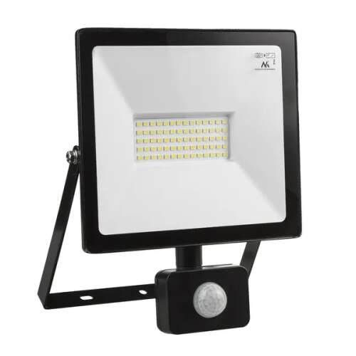Proiector LED Maclean cu senzor de mișcare, subțire 50W, 4000lm, alb rece (6000K), IP44, MCE650 CW PIR