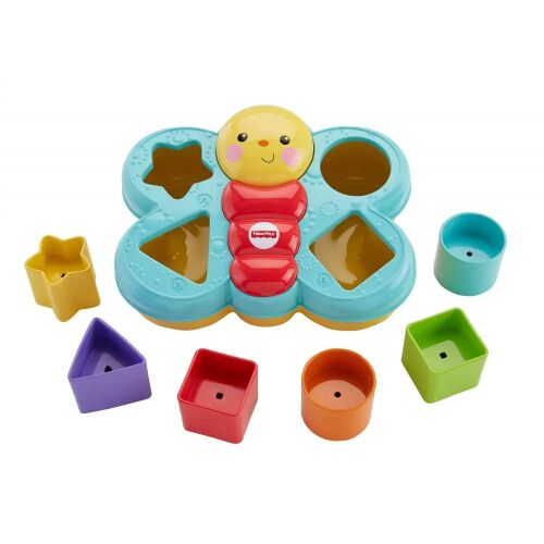 Fisher-Price Pillangó Formaválogató színes blokkokkal, formák tanulása