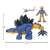 Figurină dinozaur Imaginext Jurassic World Stegosaurus, albastru și galben cu coadă mobilă, 21 cm lungime, 12 cm înălțime