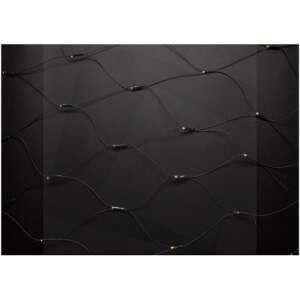 Entac warm white wired LED light net with 160pcs bulbs