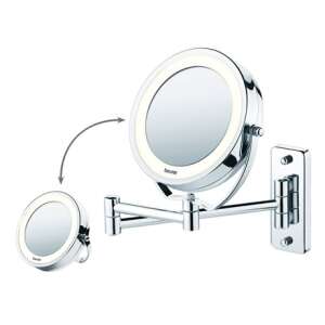Beurer BS 59 wall-mounted cosmetic mirror with LED lighting, 5x magnification, 360° rotation - Cosmetic Mirror