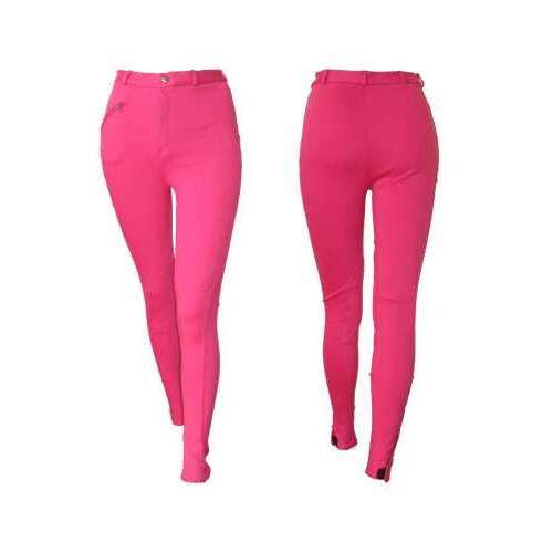 HB Paris rózsaszín lovaglónadrág térdvédővel és cipzáros zsebekkel