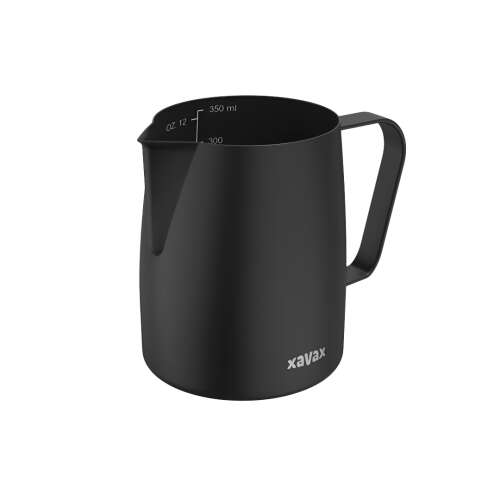 Kanna na spenenie mlieka Xavax Barista, 350 ml, nerezová oceľ, matná čierna