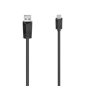 Hama USB-C to USB-A cable, 0.75m, black - USB Cable