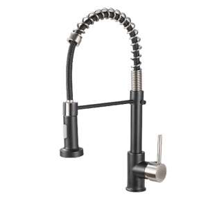 Konyhai csaptelep a mosogatóhoz, Saharina, 2 funkciós levegőztető, kerámiapatron, fekete króm 109564186 - Nonbrand Csaptelep