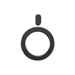 Magnetic Ring, MagSafe Compatible, Easy Installation Directly on Phone or Case, Compatible with Car Mount and Wireless Charger, Universal, Black 109564727 - Car Phone Holder