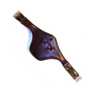 Barna bőr heveder rugalmas és rozsdamentes acél csatokkal, ló heveder, lovagló heveder - Lovas heveder