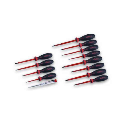 Set de șurubelnițe VDE 13 piese Cimco Drept, Phillips, Pozidriv, TORX (117000) 109567723