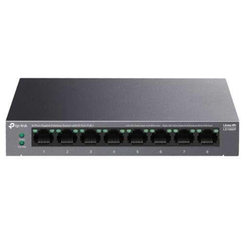 TP-Link - LiteWave LS108GP - 8 Portos Gigabit PoE Switch