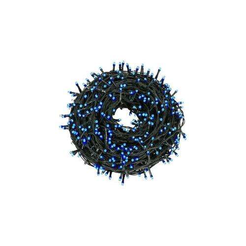 Blue LED Christmas lights string, 240 LEDs, 18 meters long, 8 lighting modes