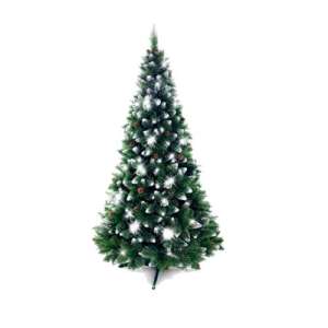 120cm Prémium Tobozos Havas Műfenyő 3D Karácsonyfa, artificial Christmas tree with snow and pine cones - Artificial Christmas Tree