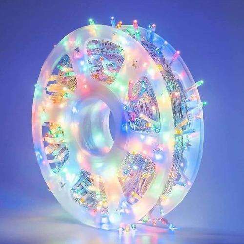 Outdoor Indoor Colorful String Lights 30m 200 Led with Mains Connector Transparent Cable