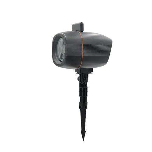 Star Shower Plug outdoor laser projector, black, with a ground stake