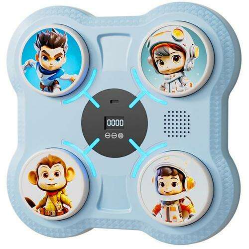 Inteligentný hudobný boxovací cieľ na stenu pre deti, interaktívny boxovací cieľ so svetlami a hudbou pre deti